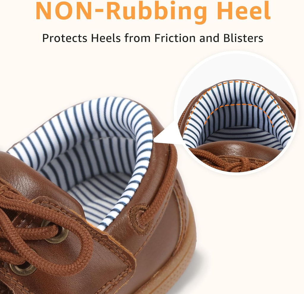 Toddler Boys Dress Oxford Shoes Leather Hook and Loop Loafers
