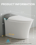 WinZo Smart Toilet With Bidet, One-Piece Elongated, Auto Open/Close & Flush, Heated Seat, Front & Rear Wash