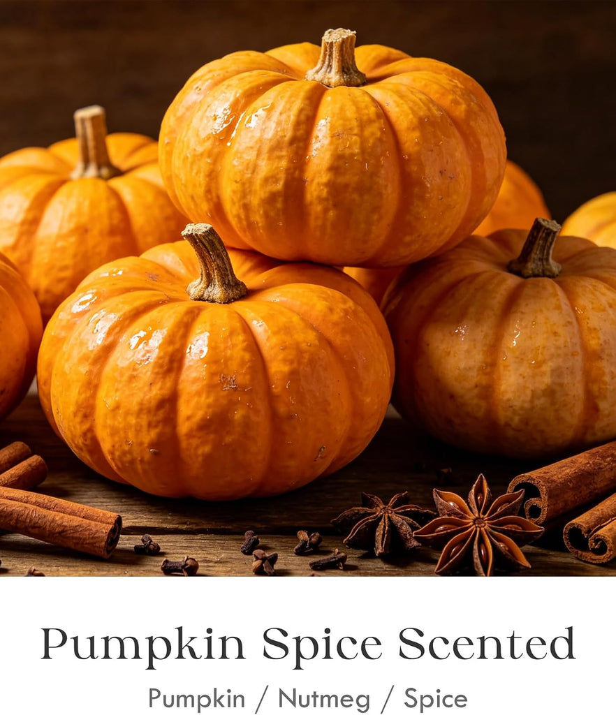 Pumpkin Spice Candle - 12oz Fall Candles Scented Decor - Set of 12