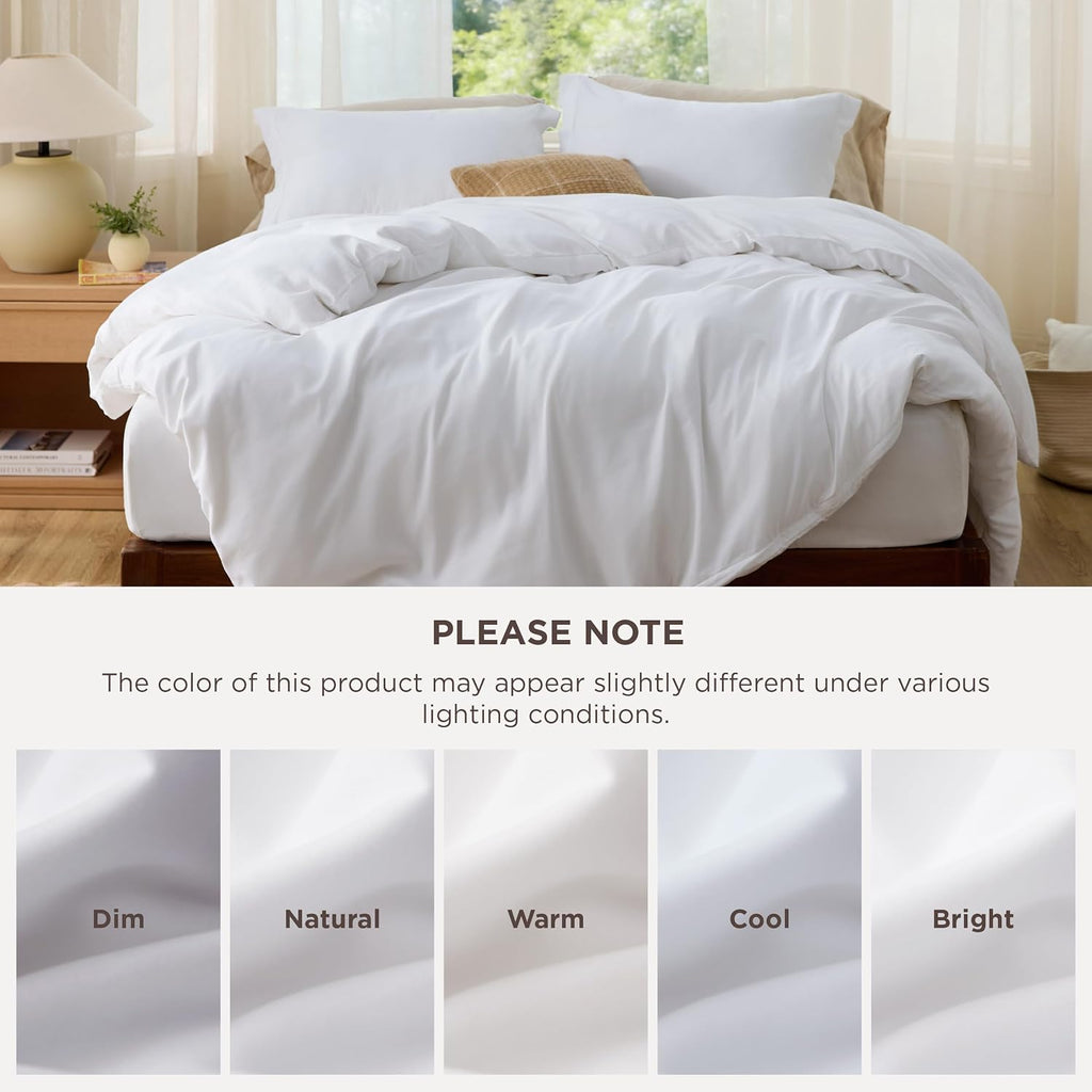 Duvet Cover King - Soft Double Brushed Bedding Set for Kids & Adults, Zipper Closure, 3 Pieces, Includes 1 Duvet