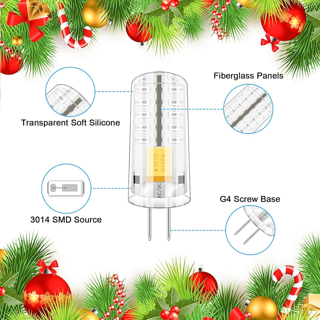 Red LED Decoration Light G4 Bi Pin 2W 20W Halogen Replacement Color Light