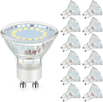 GU10 LED Light Bulb, 50 Watt Halogen Equivalent Daylight White 5000K 450LM Non-Dimmable 4W LED Replacement Recessed