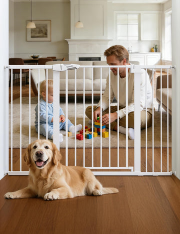 29-55" Extra Wide Baby Gate, 36" Tall,, White