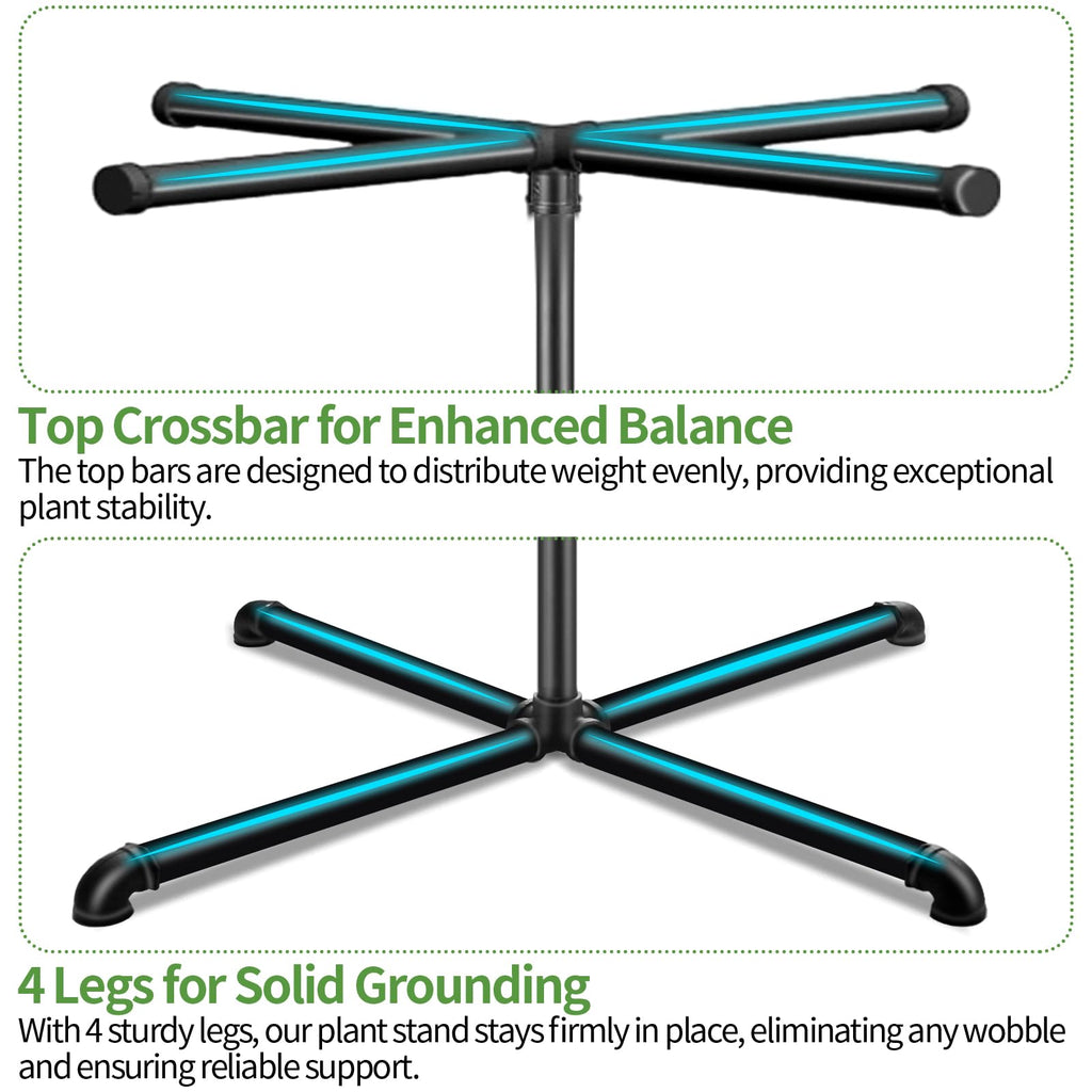 Plant Hanger Indoor, 59" Tall Hanging Plant Stand Heavy Duty Metal Indoor Plant Hanger Stand Hanging Plant Holder