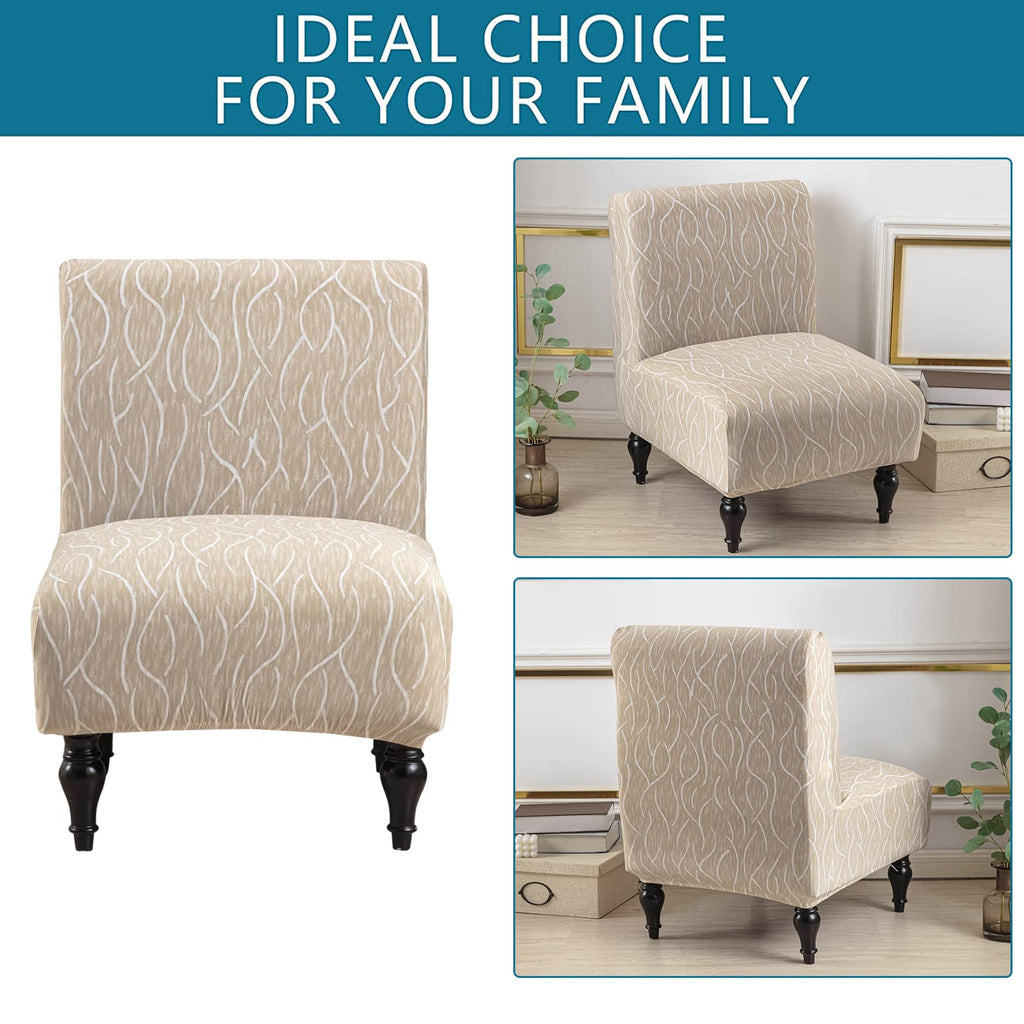 Armless Chair Slipcover Removable Armless Accent Chairs Covers Washable Armless Slipper Chair Slipcover Printed