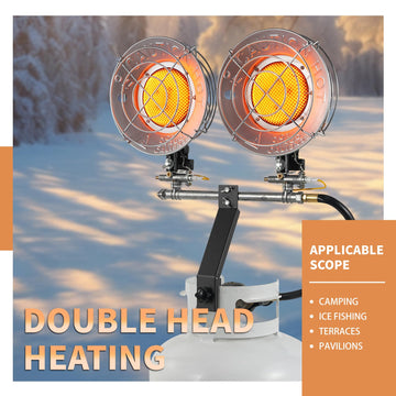 Propane Tank Heater Attachment, Propane Tank Top Heater, 30, 000 BTU Portable Outdoor, Camping & Garage - with 3 Heat