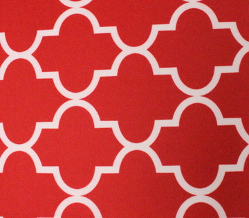 Indoor/Outdoor Waterproof Moroccan Mosaic Canvas Fabric RED UV Resistant 60" Wide Sold by the Yard
