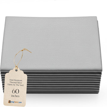 Therma Flec Heat Resistant Fabric (Silver) per Yard - 44" Wide