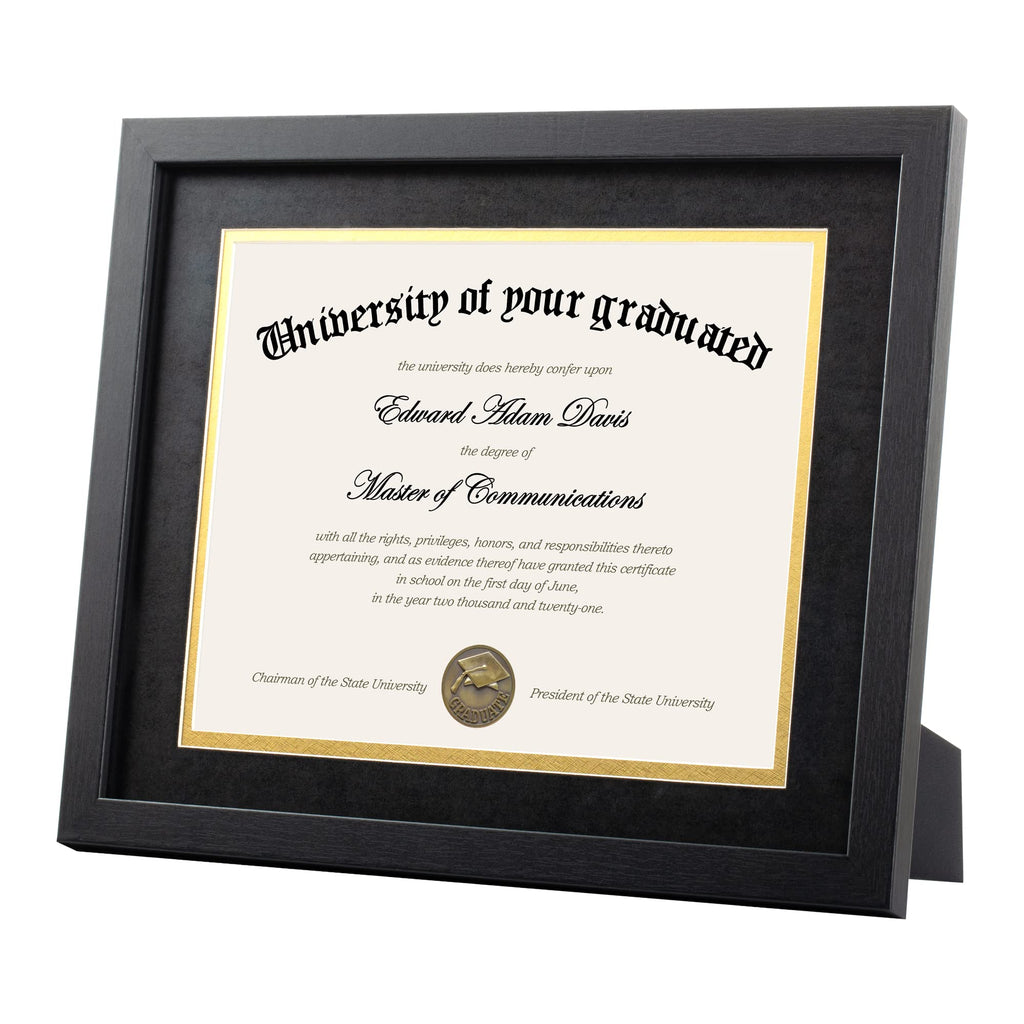Diploma Frame with HD Glass, 11x14 Black, 1 Pack