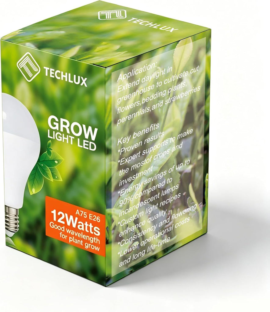 A19 LED Plant Grow Light Bulb, 9W, Equivalent 100W, DIY Horticulture & Indoor Gardening, Growing Light for Indoor
