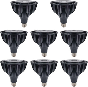 PAR38 Flood Light LED Bulb 25 Watt COB Grow Lights 2500 Lumens Spotlight, 36° Beam Angle, AC 85V-265V, E26/E27 Base