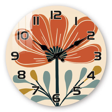 Large Wall Clock - Boho Wall Clocks Battery Operated 16 Inch - Home Rustic Wall Clock Non Ticking Bathroom Kitchen
