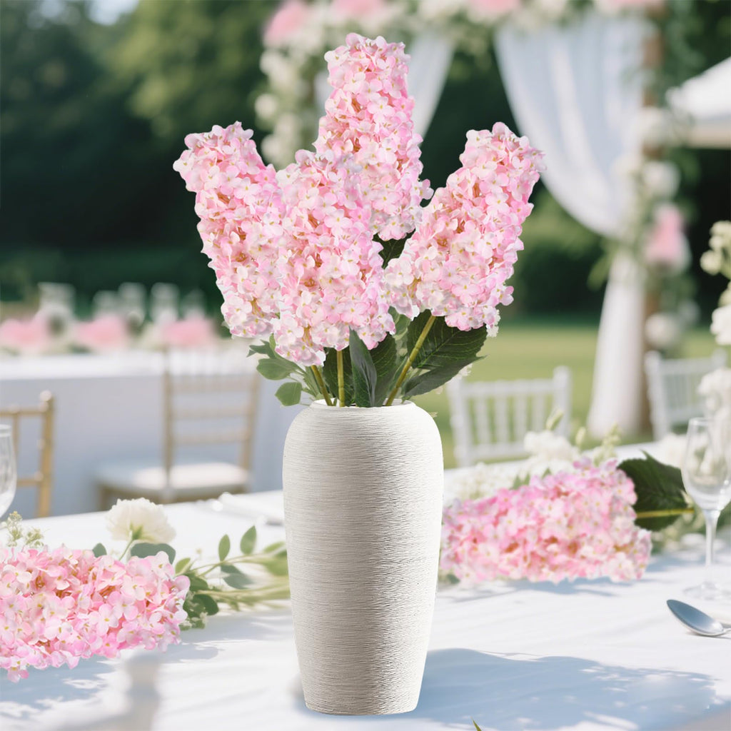 Pink Artificial 33.5" Conical Faux Hydrangeas