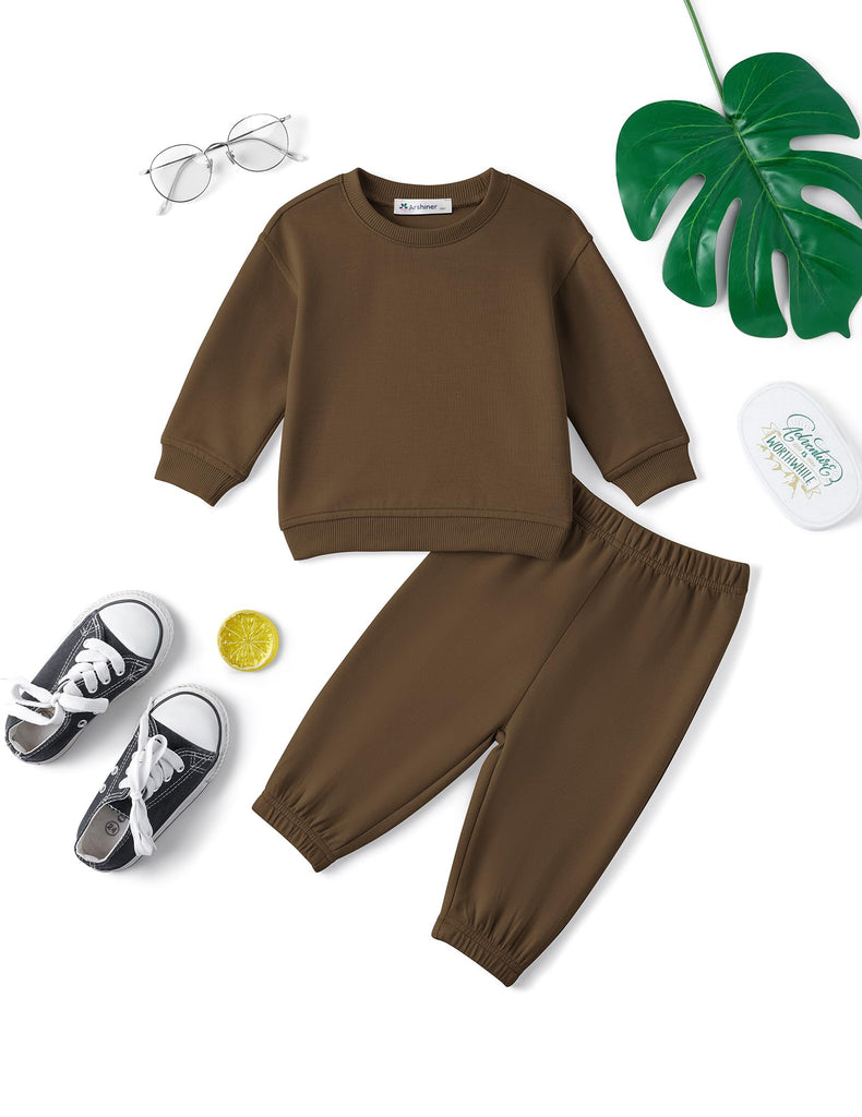 Toddler Baby Boy Clothes Fall Winter Sweatshirt & Sweatpant Set