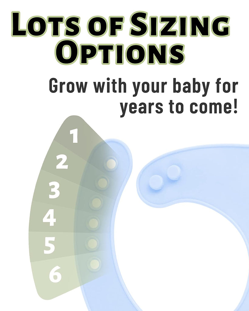 Bibs, 4 Pcs Adjustable for Girls & Boys