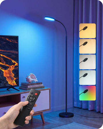 LED Floor Lamp 1300LM Super Bright Standing Lamp RGBCW