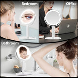 Makeup Mirror with Lights,20X Magnifying Mirror with Light and Touch Switch,Vanity Mirror with 3 Color Light and 80