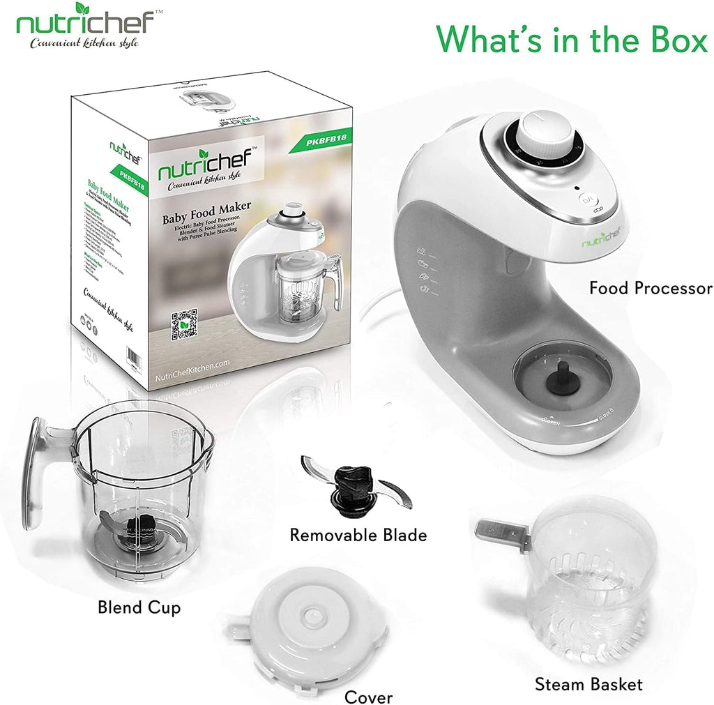 Baby Food Maker | in-1 Steam Cooker & Puree Blender | Adjustable Steam Timer | Blend Organic Food for Babies
