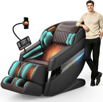 3D Massage Chair Full Body SL-Track, Body Scan, Shiatsu Recliner | Voice Control, Zero Gravity, 22 Programs, 16