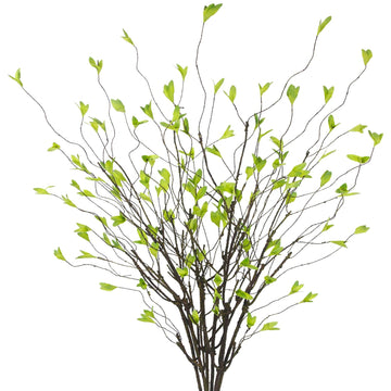 6Pcs Artificial Greenery Branches 41 Inch Faux Greenery Stems for Vase Fake Ficus Twig Plants Realistic Flexible