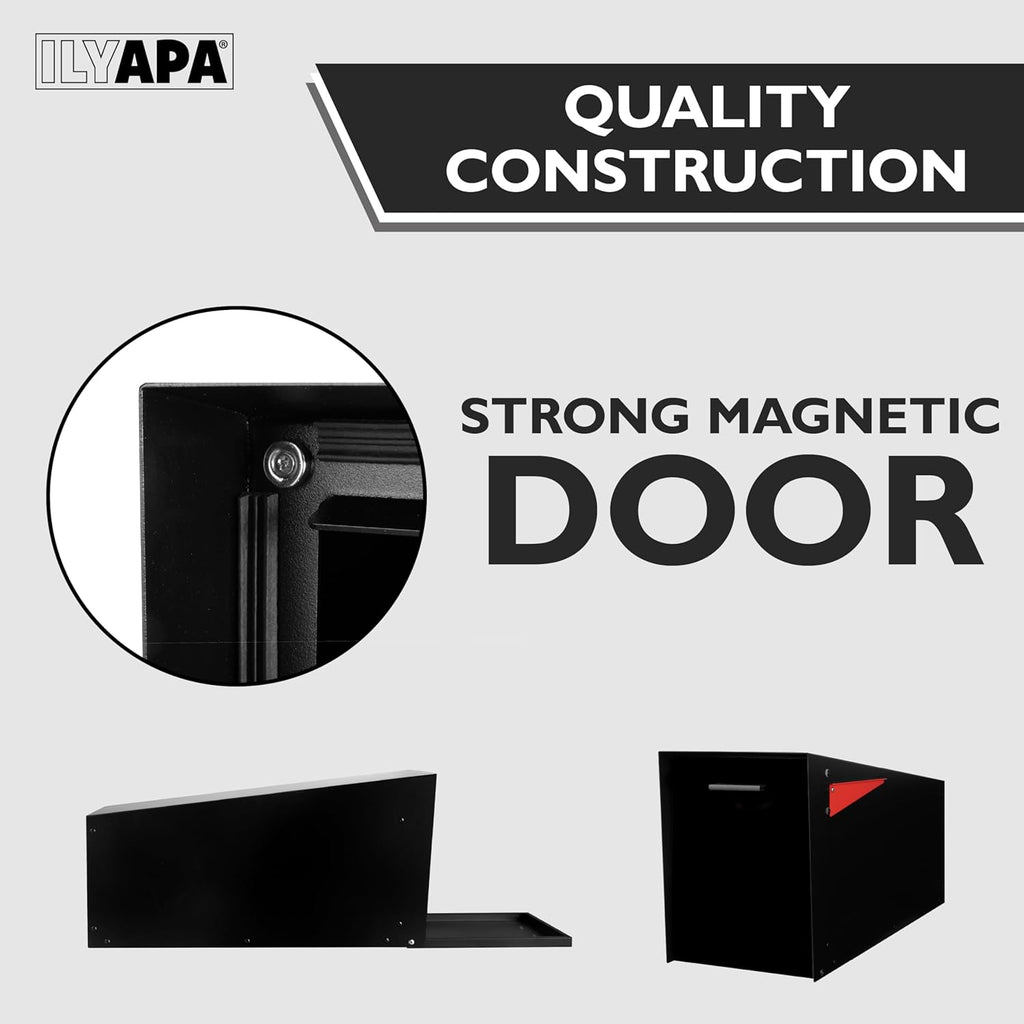 Modern Angle Design Post Mount Modern Mailbox
