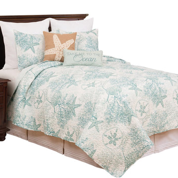 Ocean Treasures 3-Piece Quilt Set