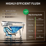 Smart Toilet Auto Open & Close One Piece Tankless Toilet with Bidet Built in Auto Flush Warm Water Air Dryer Heated