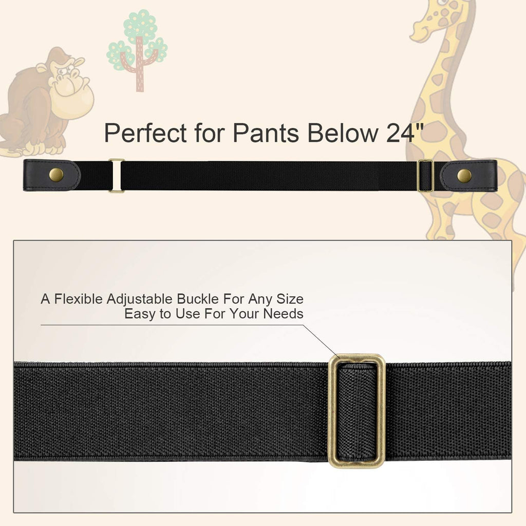 Buckle Free Elastic Kids Toddler Belt, No Buckle Stretch Adjustable Belts for Girls Boys Back to School Supplies