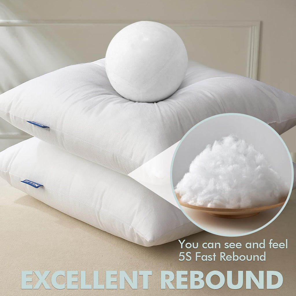 Pillow Insert 18x18 Inch, Decorative Throw Pillow Inserts - Set of 2