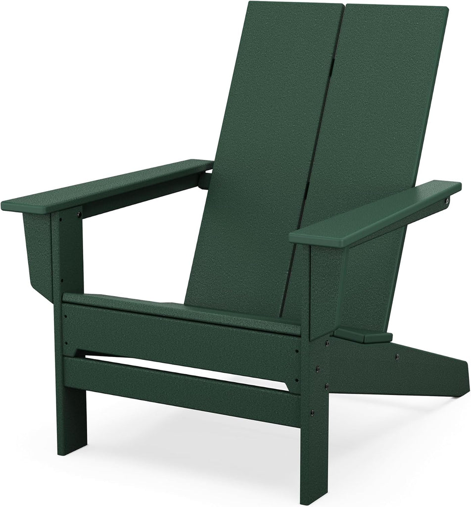 Contemporary Modern Oversized Adirondack Chair in Green