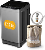 Portable Washing Machine 17.7lbs Full-Automatic Compact Washing Machine for Apartment, 10 Wash Program Small Washer