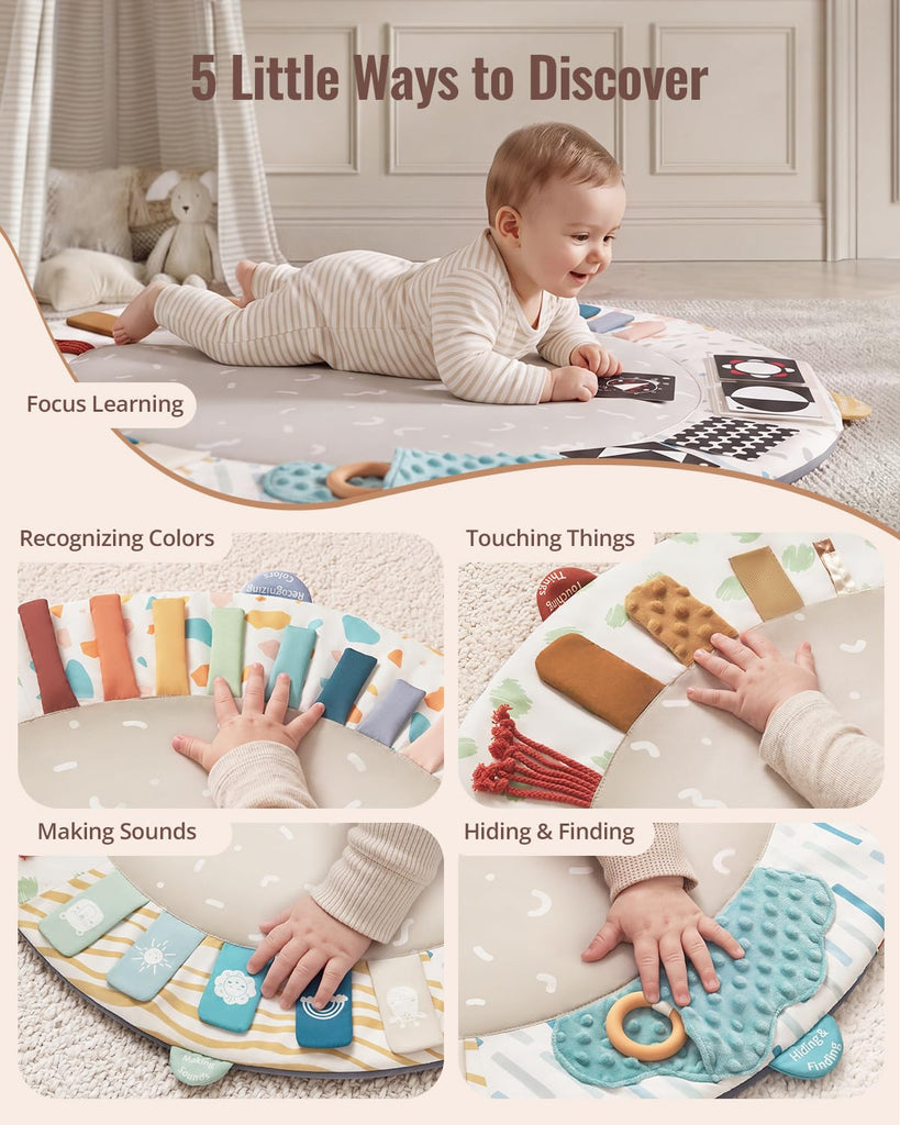 Play Gym, 5 Development Zones Activity Tummy Time Mat