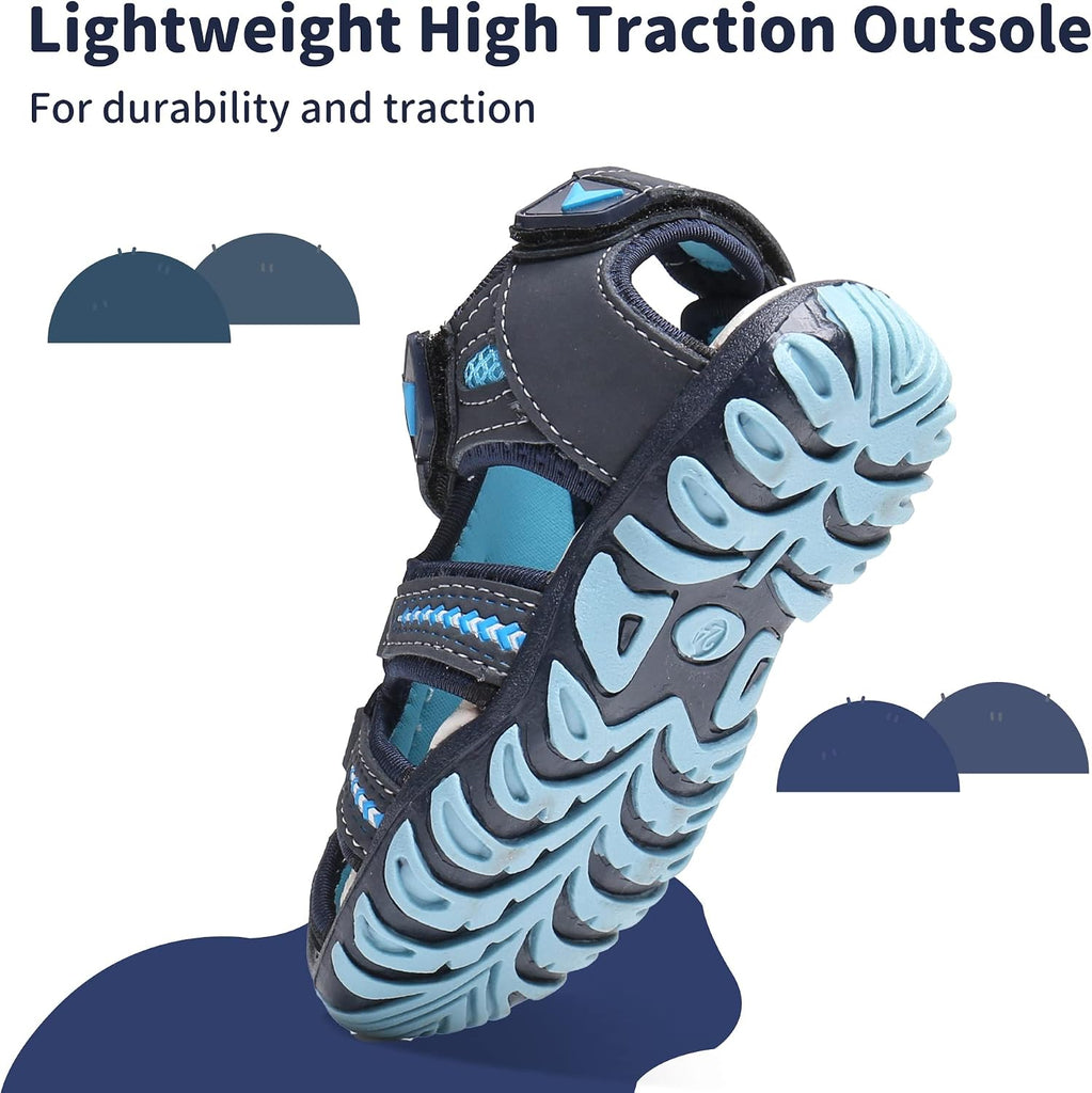 Kids Boys Girls Soft Sole Close Toe Sport Beach Water Sandals