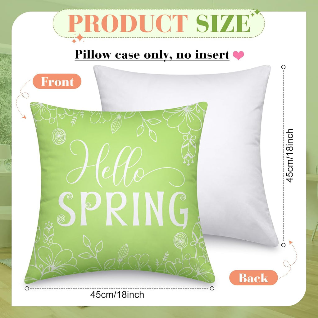 Holiday Pillow Covers 18x18 Inch Seasonal Throw Pillow Cover Fall Halloween Pillowcase Sunflower Pumpkin - Set of 16