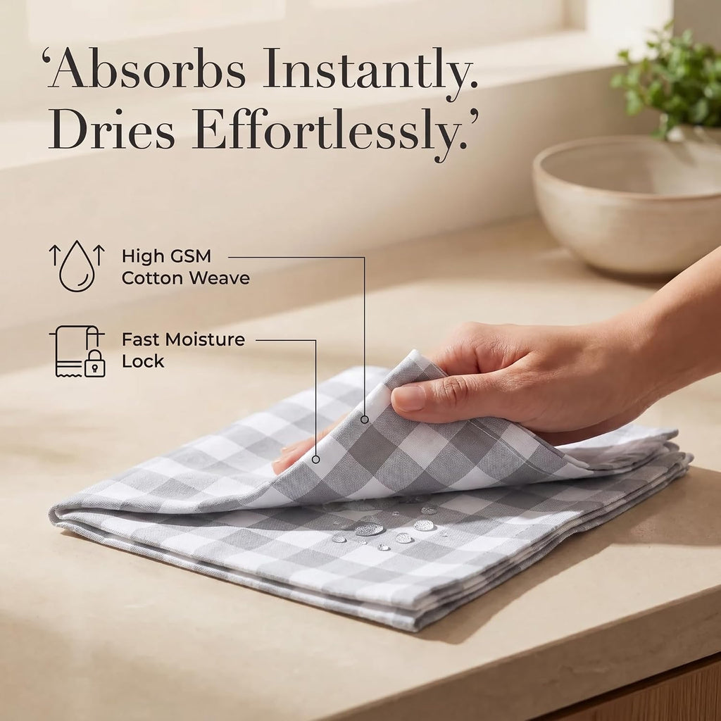 Cloth Napkins Cotton 20x20 (Set of 12) Grey