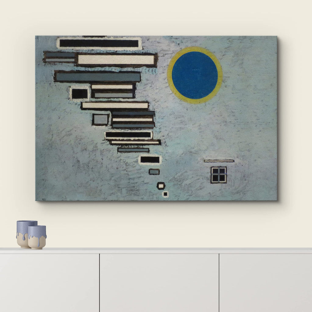 Unequal by Vassily Kandinsky - Canvas Print Wall Art Famous Painting Reproduction - 12" x 18"