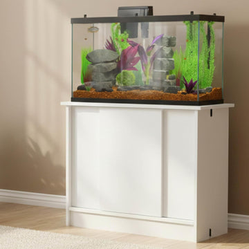 20-29 Gallon Fish Tank Stand, Durable Water-Resistant Wood
