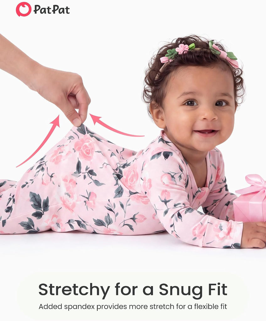 Bamboo Viscose Baby Pajamas, Sleepers with Way Zipper