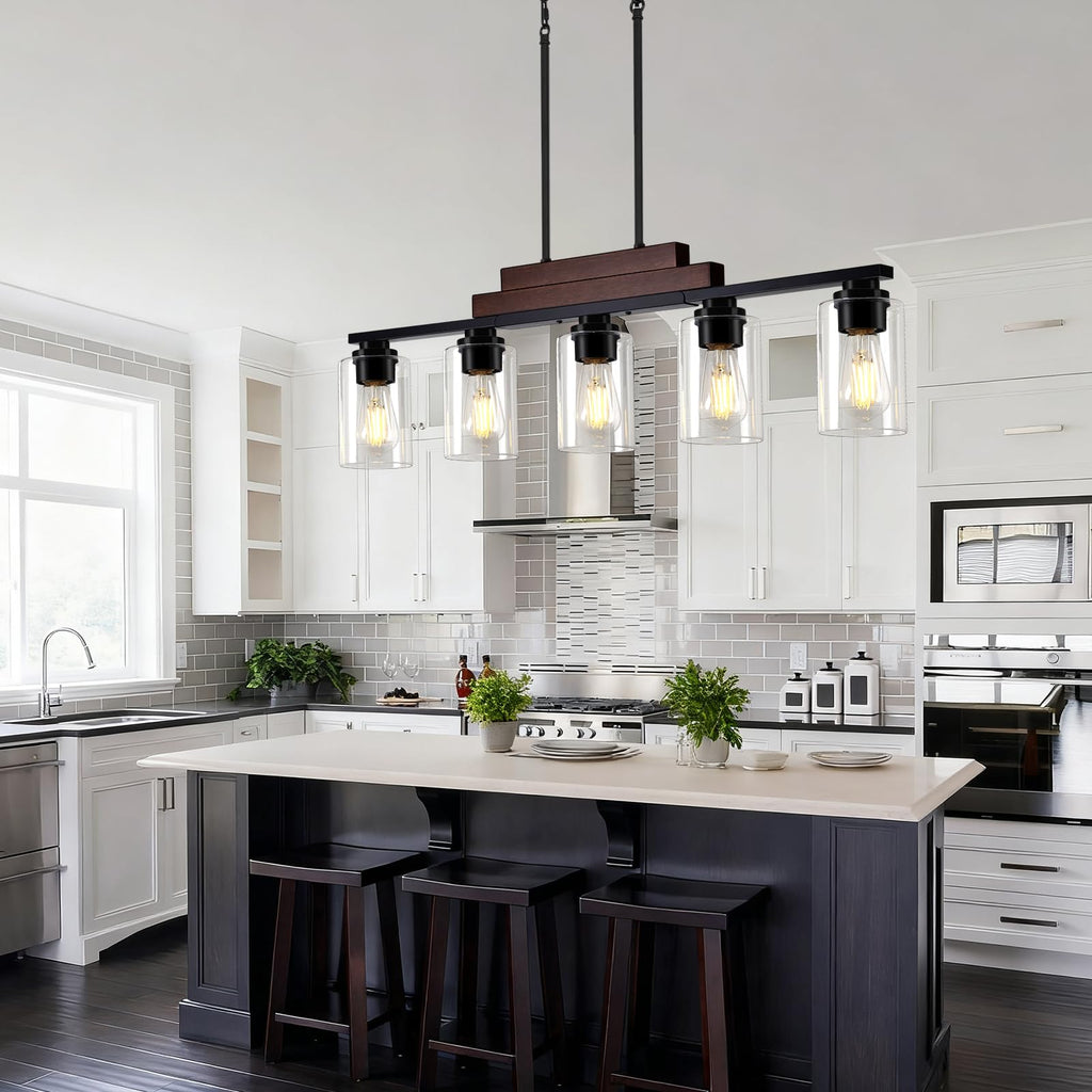 Kitchen Island Lighting, 34" Dining Room Light Fixture Over Table