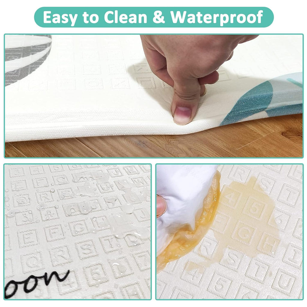 79x59inch Play Mat for Baby - Extra Large, Non-Toxic, Waterproof Playmat for Indoor and Outdoor Use