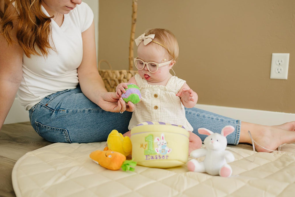 Baby's My First Easter Basket: Deluxe 5-Piece Set with Easter Bunny, Baby Chick, Carrot & Easter Egg - Perfect Easter