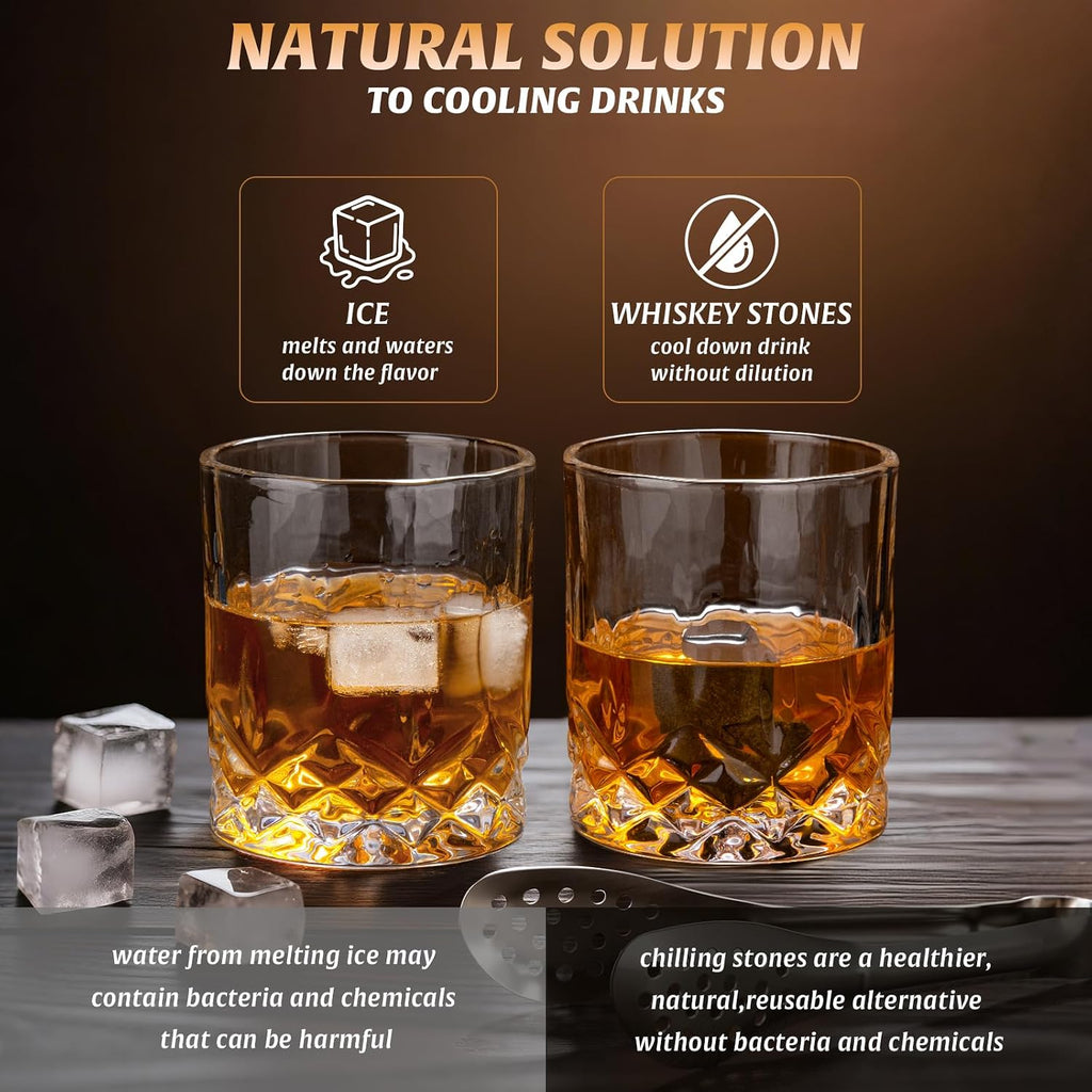 Whiskey Decanter Set with Bar Accessories,Crystal Whiskey Decanter and Glass Set in Gift Box,Non-Lead Bourbon - Set of 5