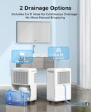 2000 Sq.ft Dehumidifier for Basement, 30 Pint Dehumidifiers for Home Large Room Bedroom Bathroom with Drain Hose