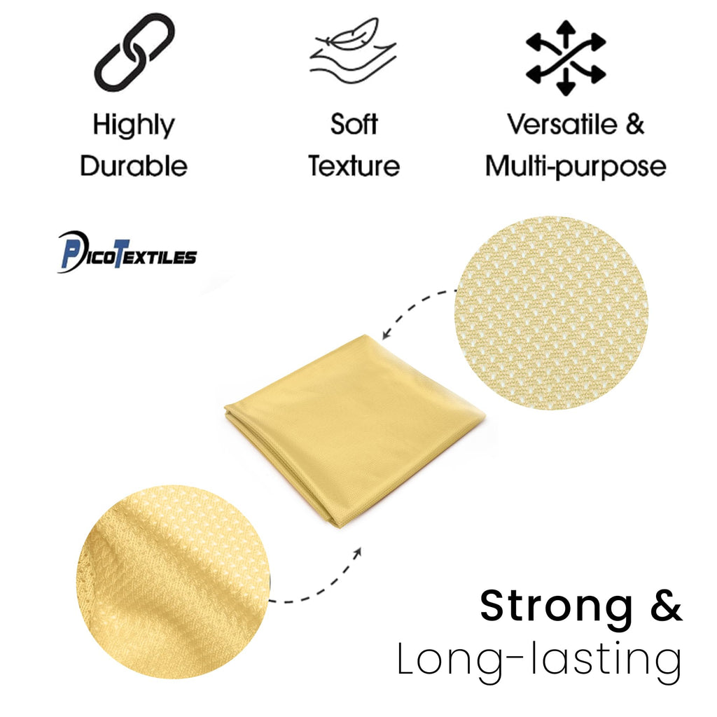 Textiles 3 Yard Bolt Vegas Gold Micro Mesh Athletic Jersey Fabric