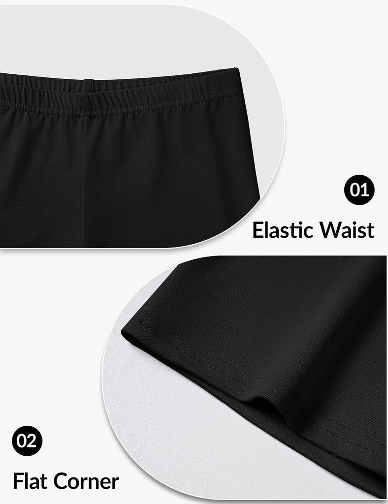 6 Pack Girls Biker Shorts Under Dresses Bike Short for Toddler Kids