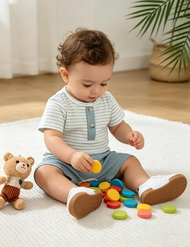 Baby Boy Outfits 2 Piece Short Sleeve Romper Top and Shorts Set Baby Boy Summer Clothes