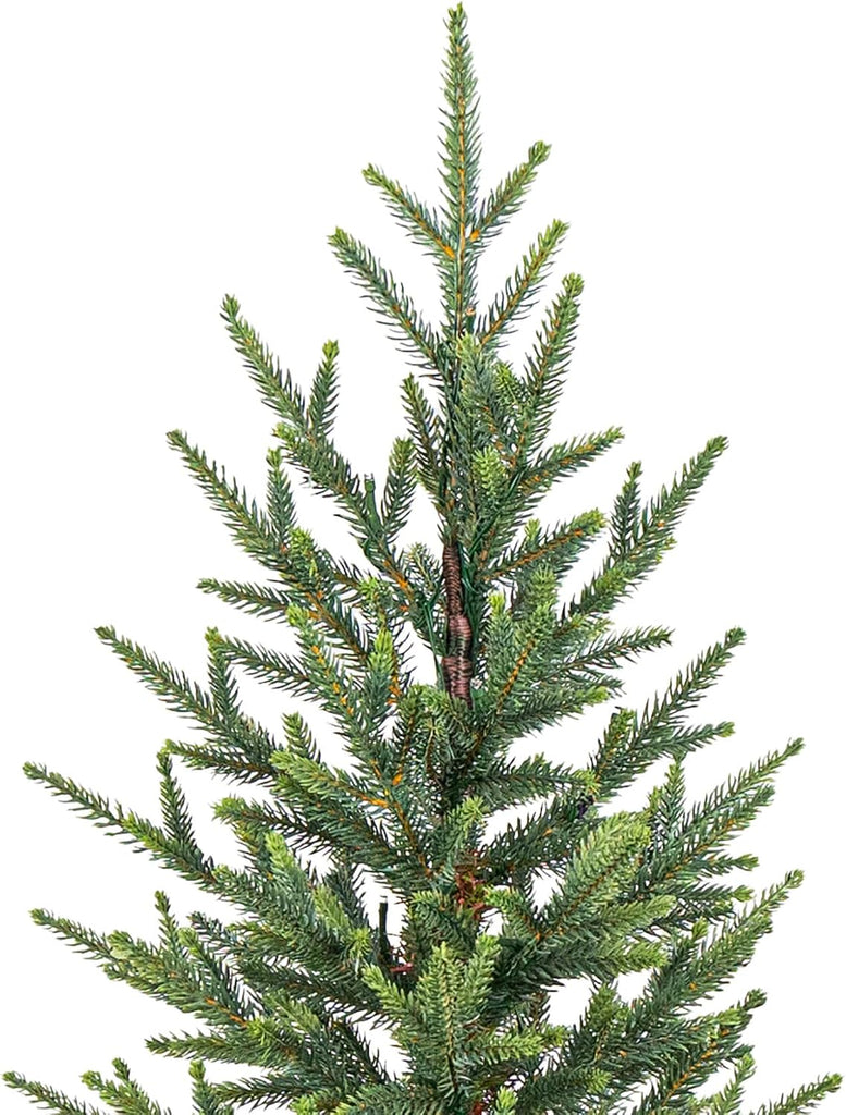 2 Pack Pre-Lit 4 FT Christmas Trees, 70 Lights, 8 Functions