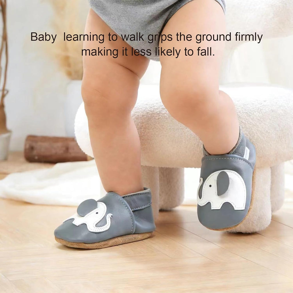Baby Shoes Genuine Leather Soft Sole Non-Slip Infant Toddler Moccasins