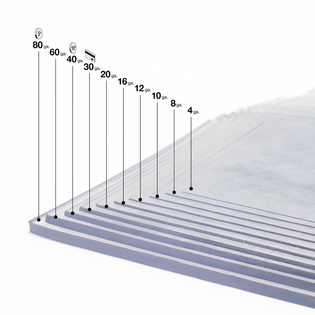 Flexa Clear Vinyl, 20 Gauge, 54in, 35 Yards, Waterproof Roll