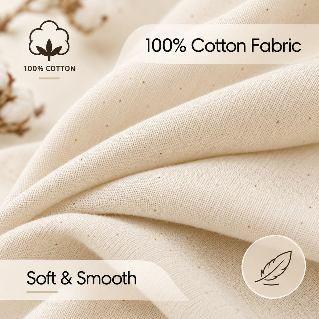 Textiles 5 Yard Bolt Natural Cotton Muslin Fabric